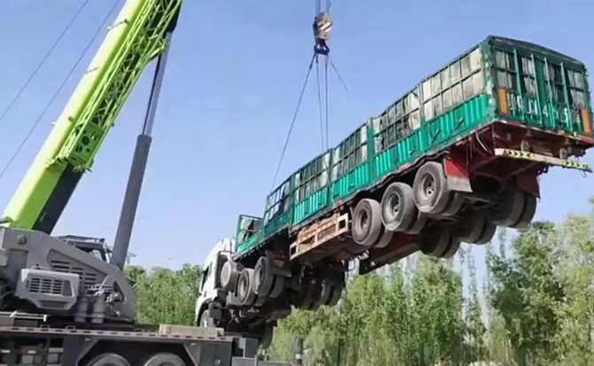 钦北区道路脱困救援案例
